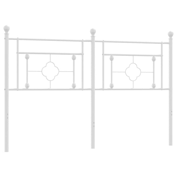 Huvudgavel metall vit 150 cm