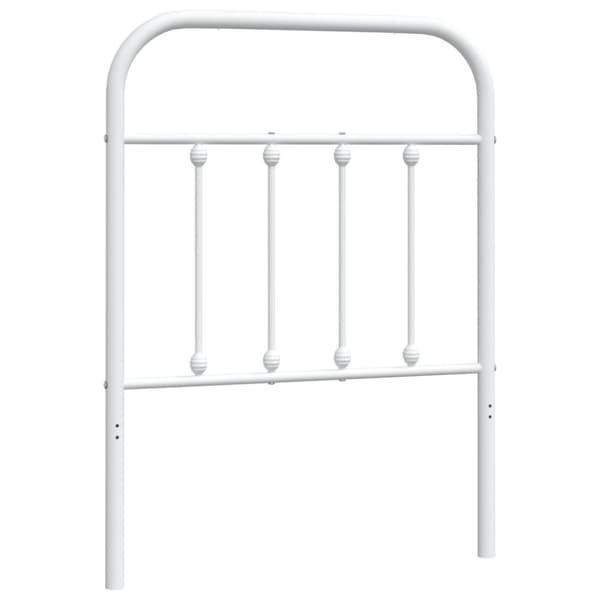 Huvudgavel metall vit 75 cm