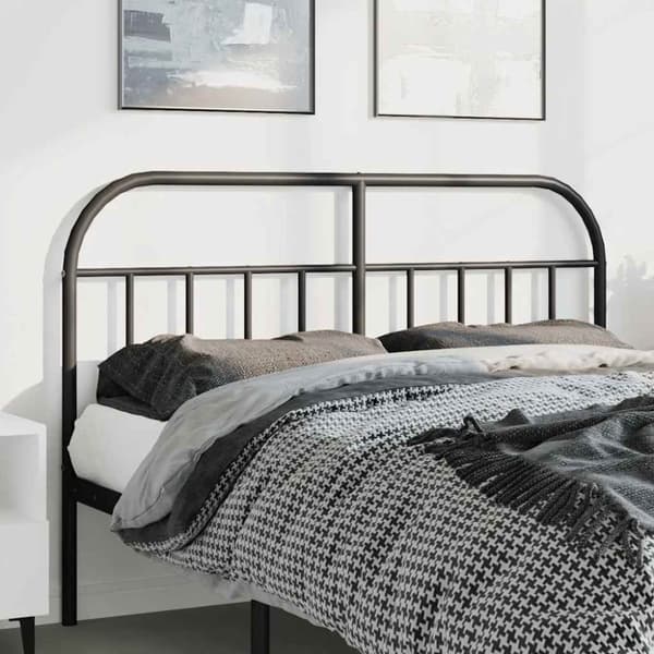 Huvudgavel metall svart 150 cm
