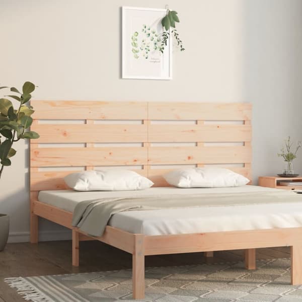 Sänggavel 160x3x80 cm massiv furu