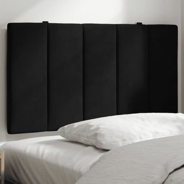 Dyna till huvudgavel svart 80 cm sammet