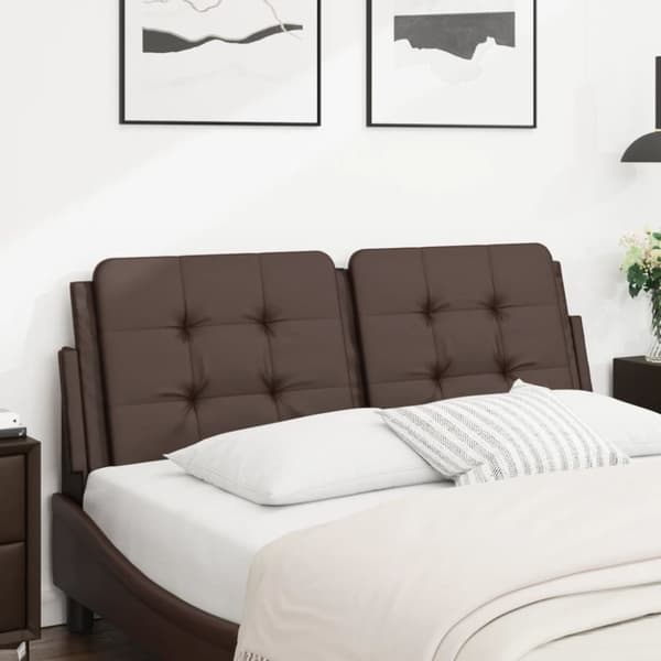Dyna till huvudgavel brun 120 cm konstläder