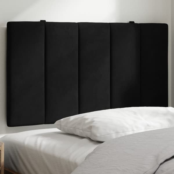 Dyna till huvudgavel svart 90 cm sammet