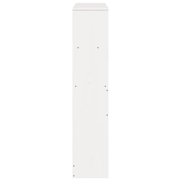 sengegavl med opbevaring 90 cm massivt fyrretræ hvid