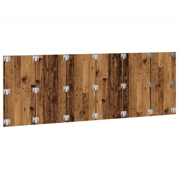 sengegærde 240x1,5x80 cm konstrueret træ gammelt træ-look