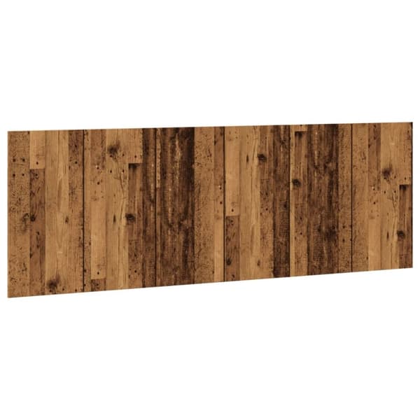 sengegærde 240x1,5x80 cm konstrueret træ gammelt træ-look