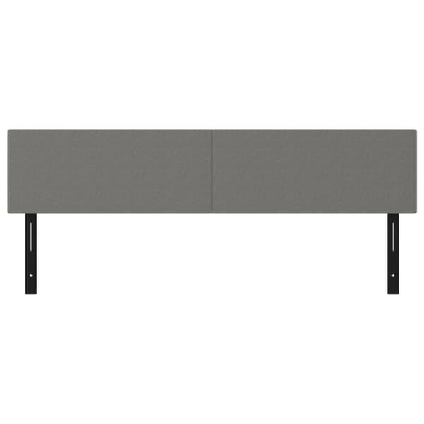 Päätylevyt 2 kpl tummanharmaa 90x5x78/88 cm kangas