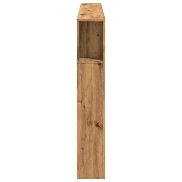 sengegavl m. LED-lys 180x18,5x103,5 cm konstrueret træ kunsteg