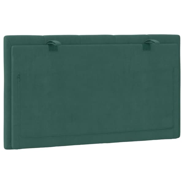 gavlpude 90 cm velour mørkegrøn