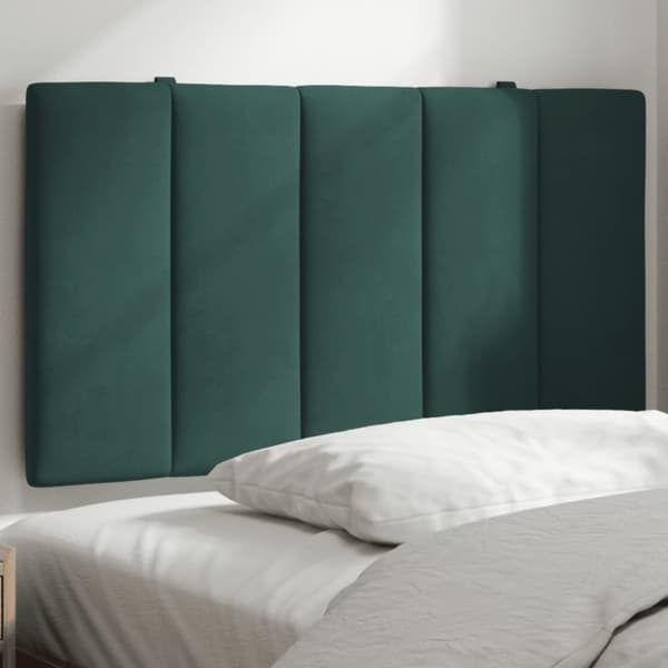 gavlpude 90 cm velour mørkegrøn