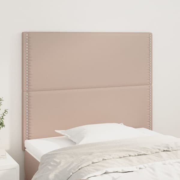 niskatuet 2 kpl Cappuccino 90x5x78/88 cm keinonahka