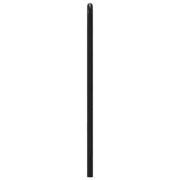 vidaXL Hodegavl brun eik 120 cm stål og konstruert tre