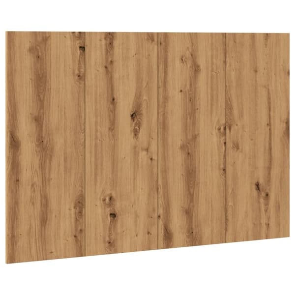 vidaXL sengegærde 120x1,5x80 cm konstrueret træ kunsteg