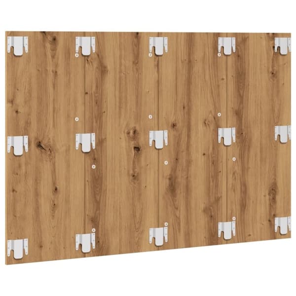 vidaXL sengegærde 120x1,5x80 cm konstrueret træ kunsteg