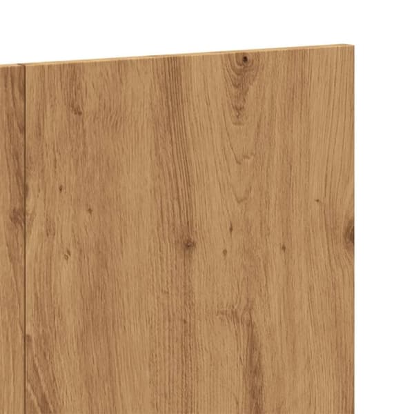 vidaXL sengegærde 120x1,5x80 cm konstrueret træ kunsteg