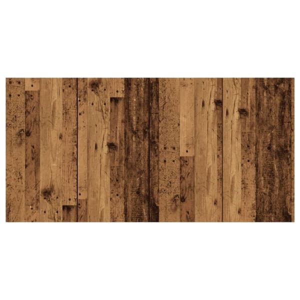vidaXL sengegærde 160x1,5x80 cm konstrueret træ antikt trælook