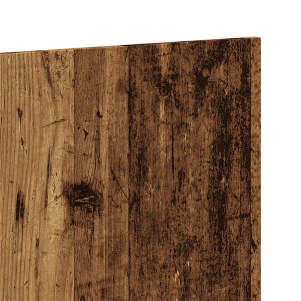 vidaXL sengegærde 160x1,5x80 cm konstrueret træ antikt trælook