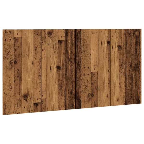 vidaXL sengegærde 160x1,5x80 cm konstrueret træ antikt trælook