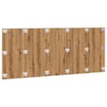 Miniatyrbilde 5 av 9: vidaXL Sengegavl artisan eik 200x1,5x80 cm konstruert tre