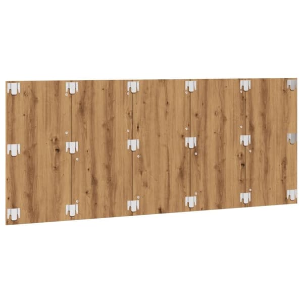 vidaXL Sengegavl artisan eik 200x1,5x80 cm konstruert tre