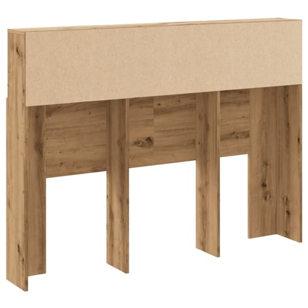 vidaXL Sänggavel med förvaring artisan ek 140x19x103,5 cm
