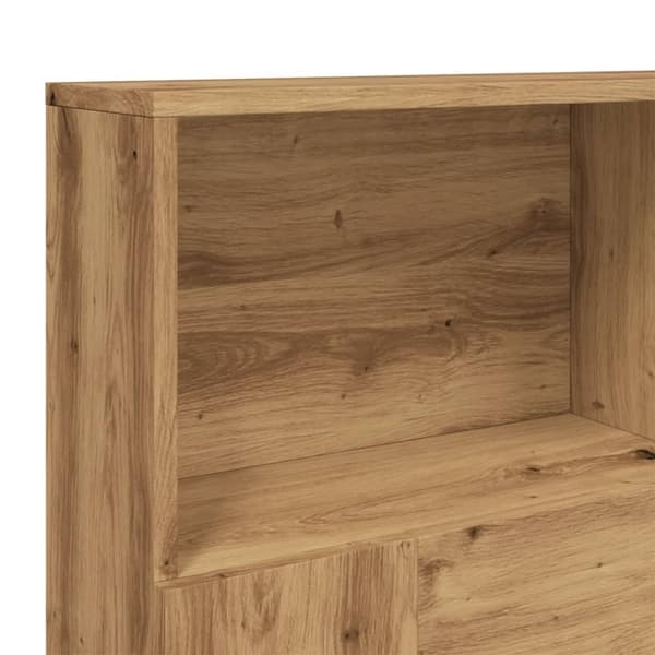 vidaXL Sänggavel med förvaring artisan ek 140x19x103,5 cm