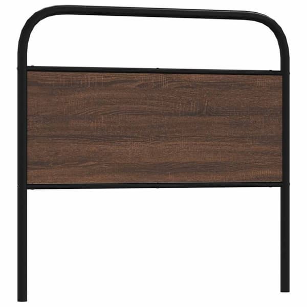 vidaXL Hodegavl brun eik 90 cm stål og konstruert tre