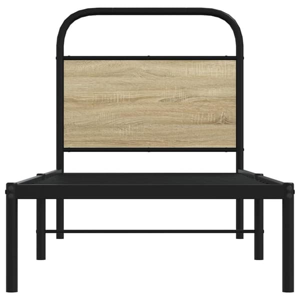 vidaXL Hodegavl sonoma eik 75 cm stål og konstruert tre