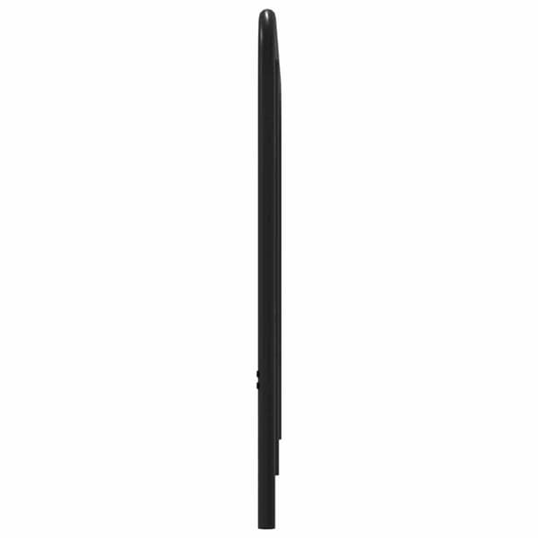 vidaXL Sängynpääty savutammi 200 cm teräs ja tekninen puu