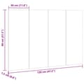 Pikkukuva 8 / 9: vidaXL Sängyn pääty vanhaa puuta 120x1,5x80 cm suunniteltu puu
