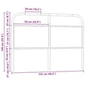 Pikkukuva 7 / 7: vidaXL Sängynpääty Sonoma-tammi 120 cm teräs ja tekninen puu