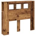 Miniatyrbilde 4 av 11: vidaXL Sengegavl med LED gammelt tre 120x18,5x103,5 cm konstruert tre