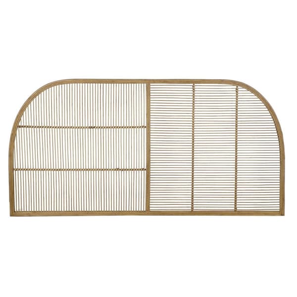 Sänggavel DKD Home Decor Naturell Brun Rattan (160 x 4 x 80 cm)