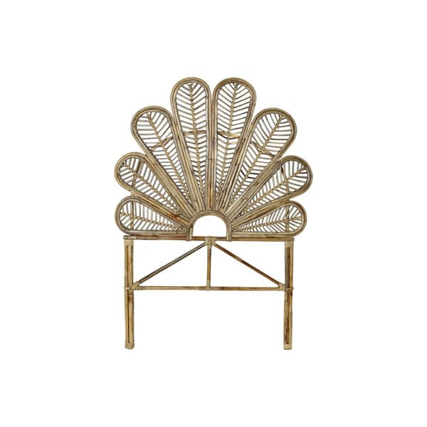 Sengegavl DKD Home Decor Natur Spanskrør 90 x 4 x 128 cm 93 x 3 x 128 cm
