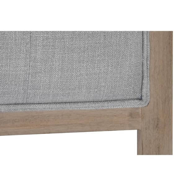 Päätylevy DKD Home Decor Harmaa Kumipuu 160 x 10 x 120 cm