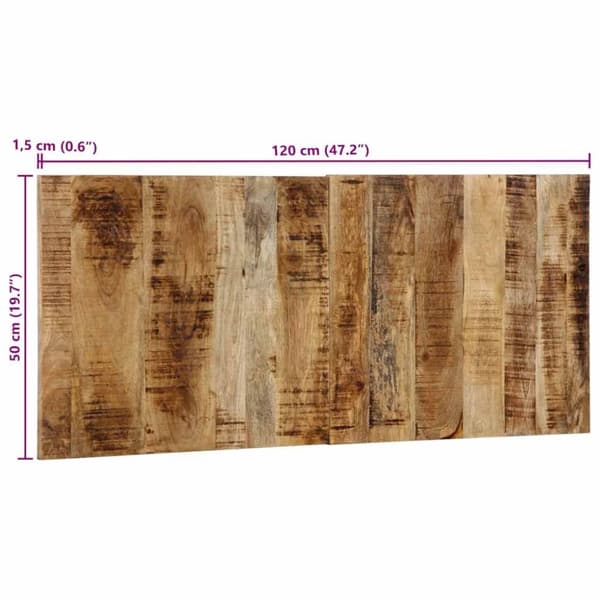 vidaXL Hodegavl 120 cm grovt heltre mangotre
