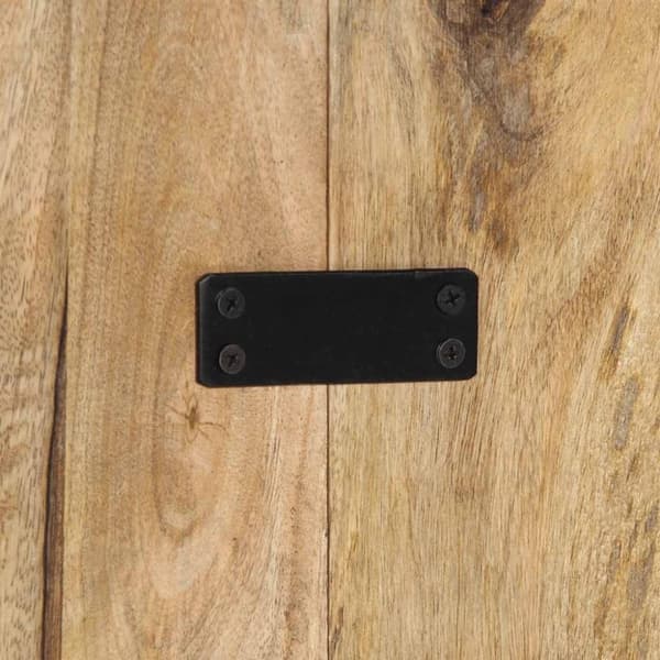 vidaXL Hodegavl 200 cm grovt heltre mangotre