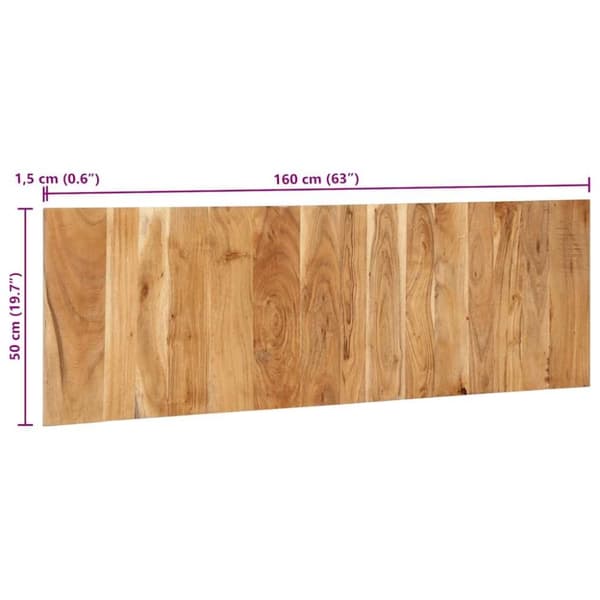 vidaXL Hodegavl 160 cm heltre akasie