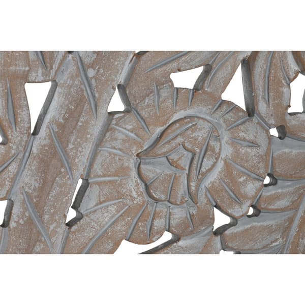 Päätylevy Home ESPRIT Harmaa Puu MDF 180 x 3,5 x 180 cm