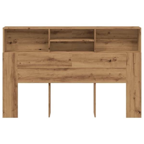 vidaXL Hodegavl med hylle artisan 180x19x103,5 cm konstruert tre