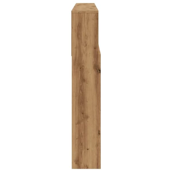 vidaXL Hodegavl med hylle artisan 180x19x103,5 cm konstruert tre