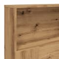 Miniatyrbilde 8 av 11: vidaXL Hodegavl med hylle artisan 180x19x103,5 cm konstruert tre