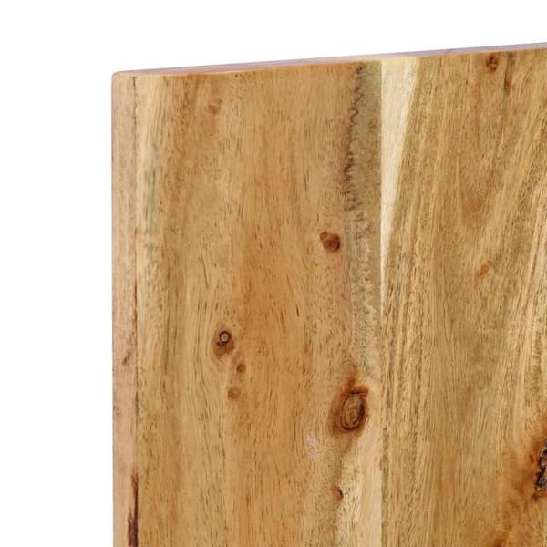 vidaXL Sängynpääty 120 cm Massiivipuu akaasia