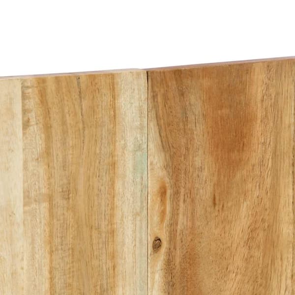 vidaXL Sängynpääty 120 cm Massiivipuu akaasia