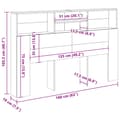 Pikkukuva 10 / 11: vidaXL Päätylevykaappi vanha puu 160x19x103,5 cm tekninen puu