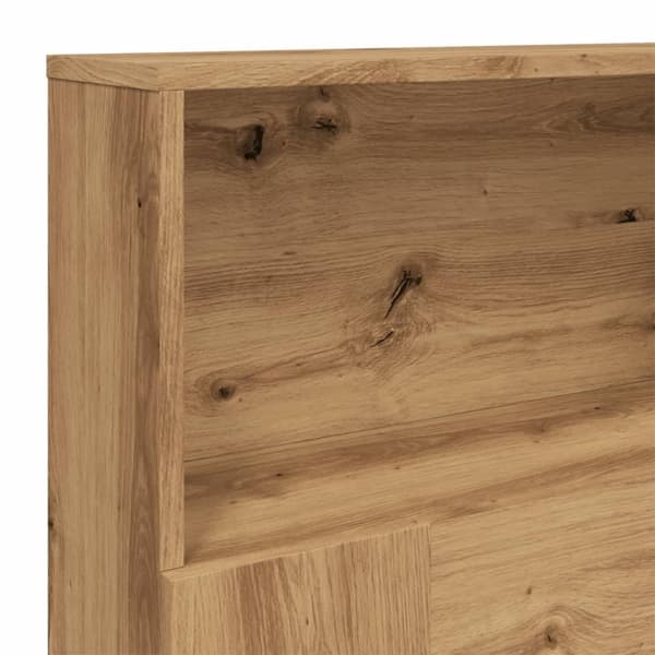 vidaXL sengegavl 180x19x103,5 cm konstrueret træ kunsteg