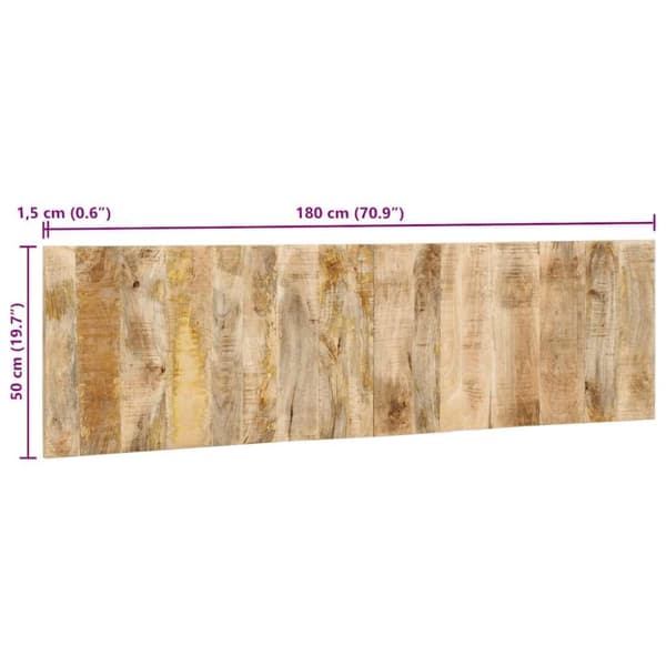 vidaXL Sängynpääty 180 cm Massiivipuuta mango