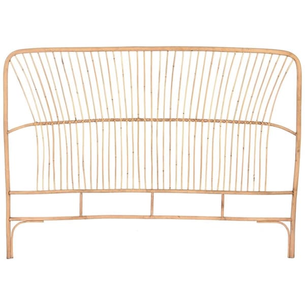 Sengegavl Home ESPRIT Brun Natur Lys brun Bambus 160 x 3 x 115 cm