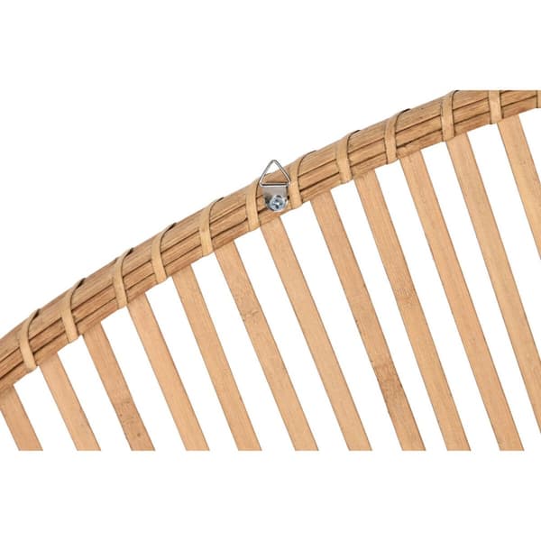 Sengegavl Home ESPRIT Lys brun Bambus Fiber 150 x 2 x 80 cm
