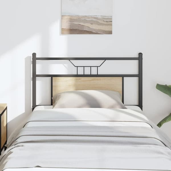 Sänggavel Sonoma ek 80 cm konstruerat trä och stål